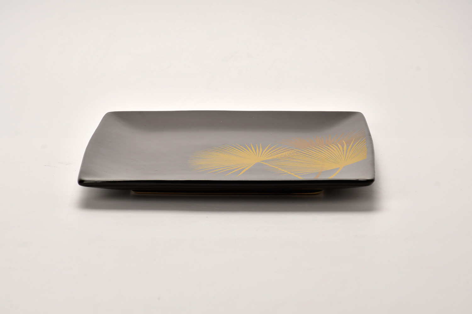 Golden Pine Elegant Rhyme Long Plate